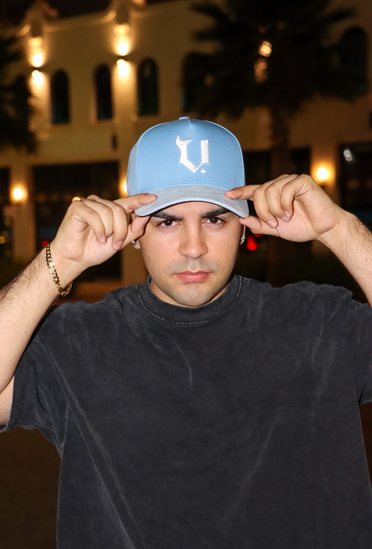 Logo Hat in Baby Blue