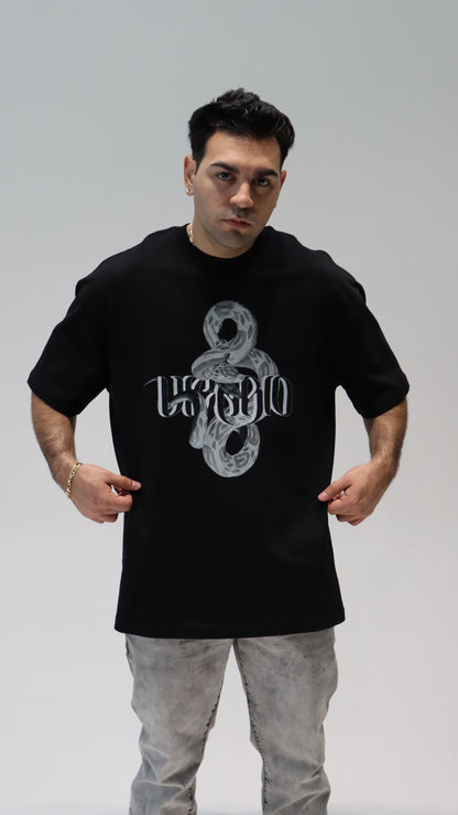 Year of the Snake Tee in Obsidian
