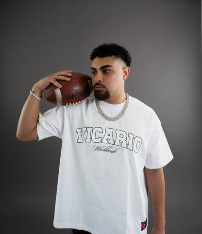 Collegiate Tee in White