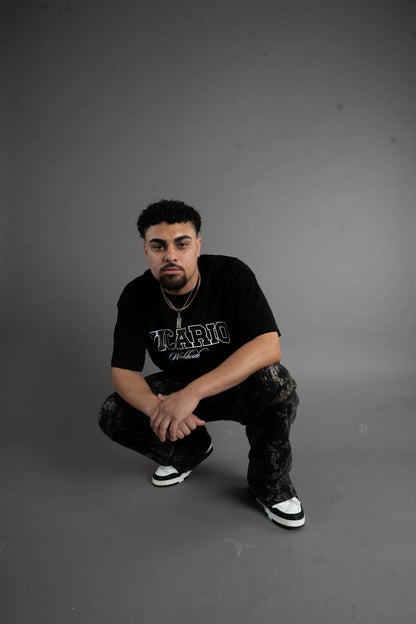 Collegiate Tee in Black