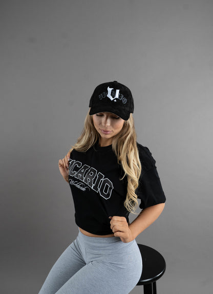 Black Rhinestone Hat