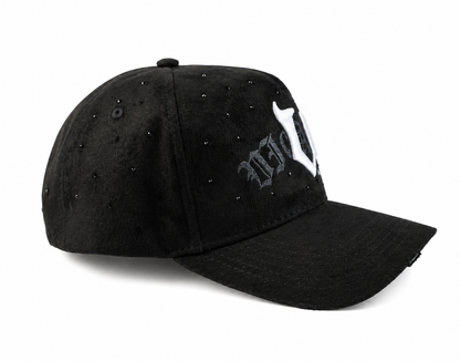 Black Rhinestone Hat