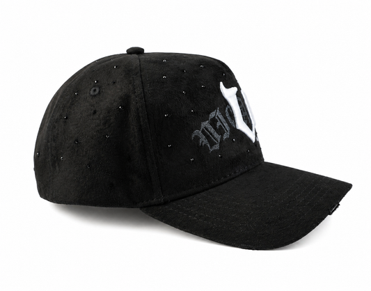 Black Rhinestone Hat