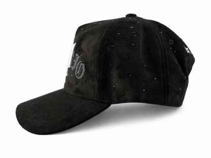 Black Rhinestone Hat