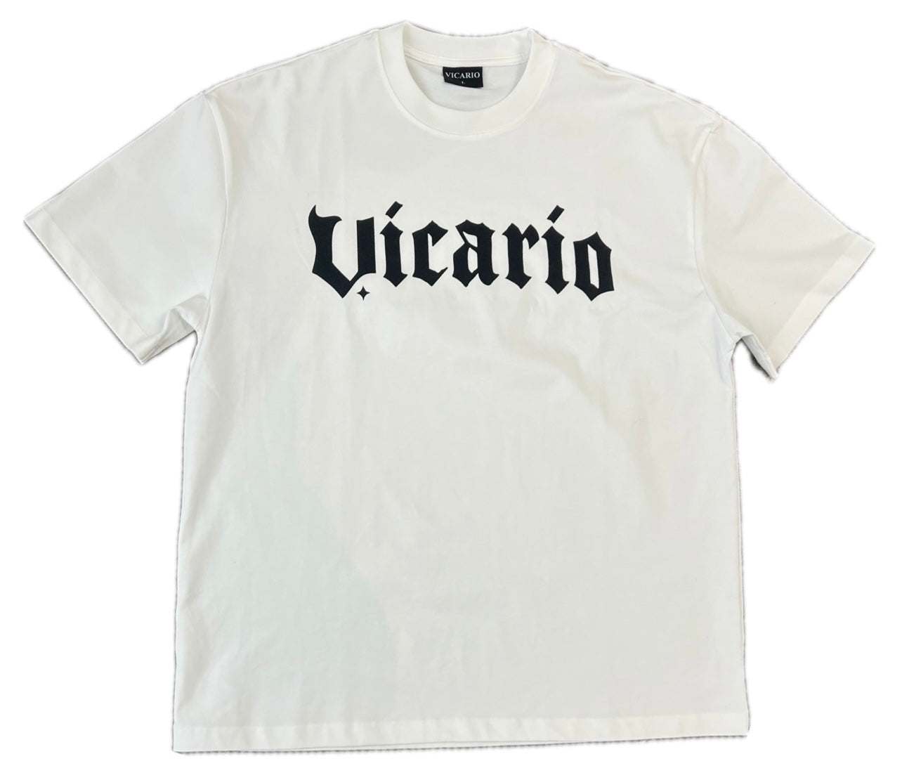 Old English Tee in White