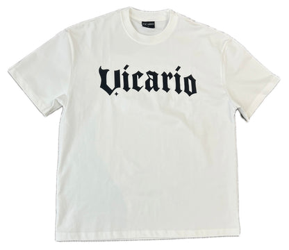Old English Tee in White