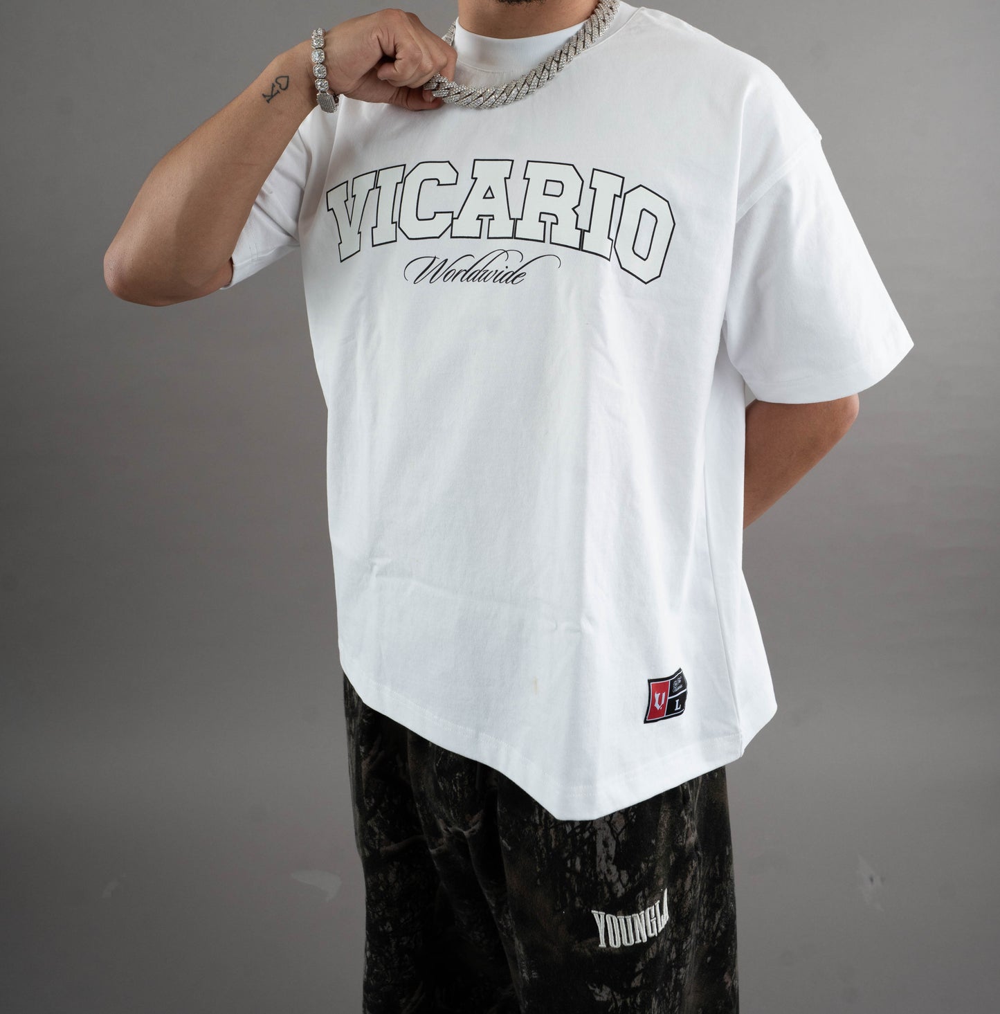 Collegiate Tee in White