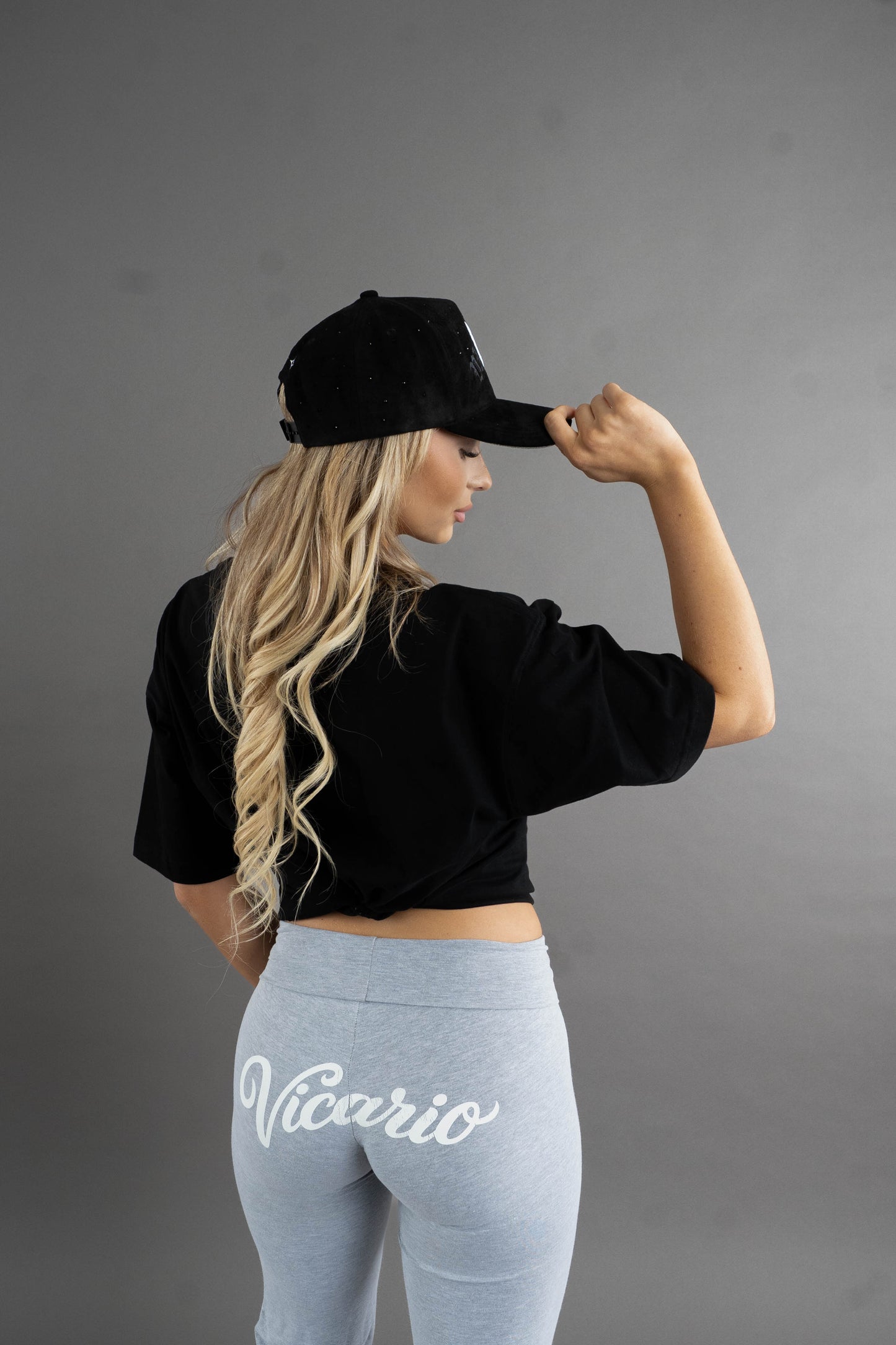 Black Rhinestone Hat