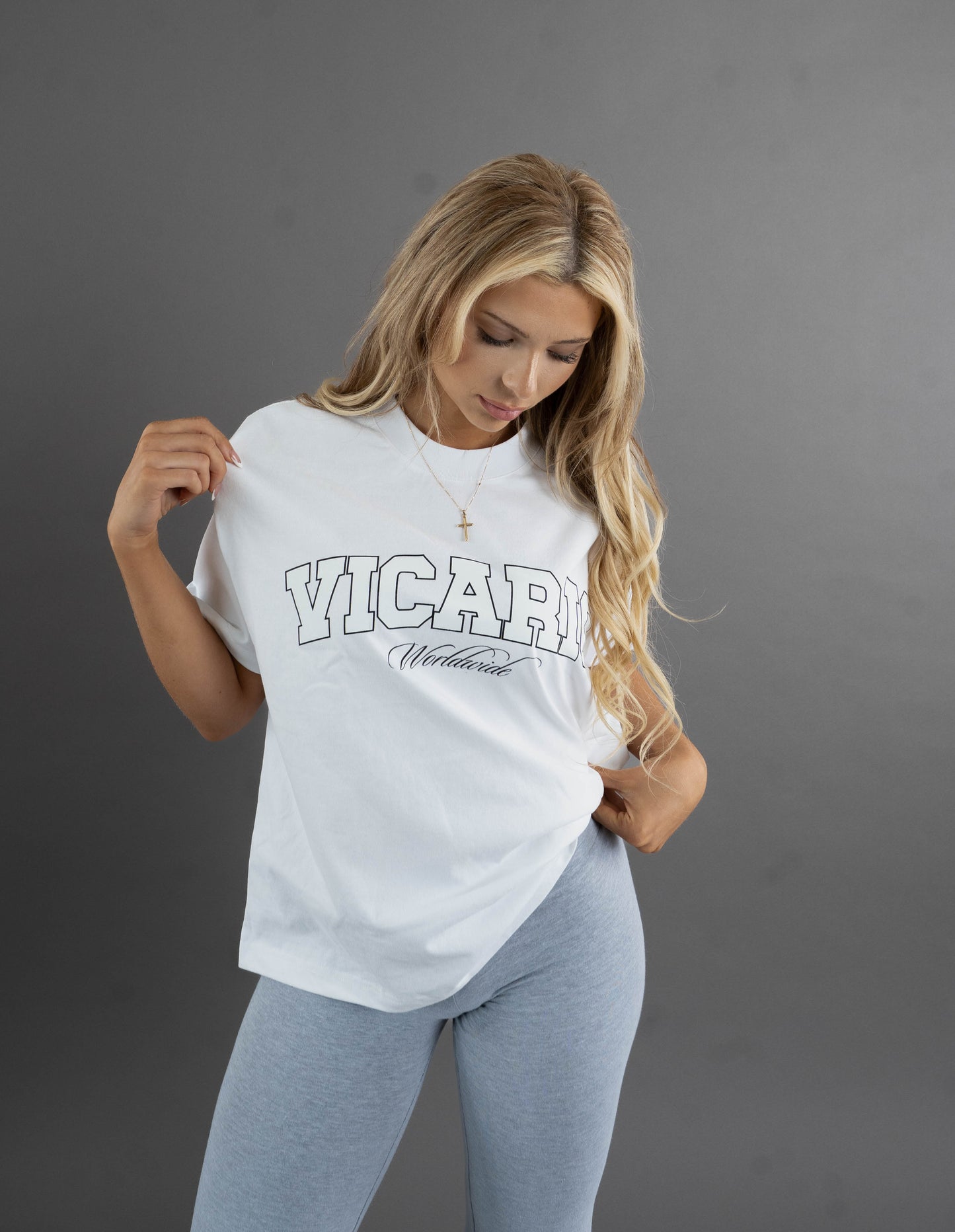 Collegiate Tee in White
