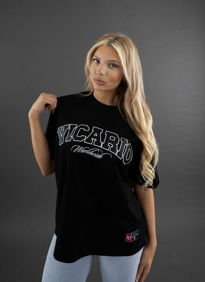 Collegiate Tee in Black
