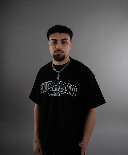 Collegiate Tee in Black